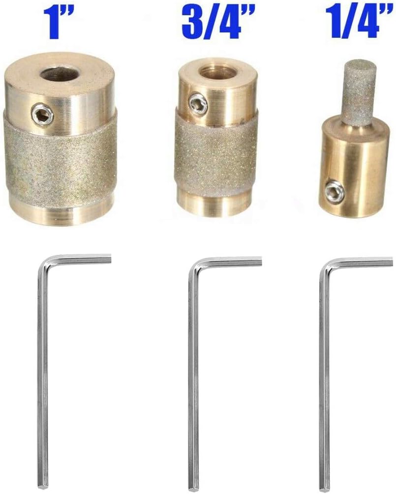 Ecarke 1 3/4 1/4 Inch Stained Glass Diamond Grinder Bit Head Tools 3 Sizes Brass Core BigaMart