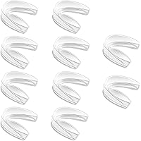 Moldable Mouth Guard, Sweeethome 10 Pack Mouthguards for Adults Tooth Protector Clear Sports Moldable Athletic Mouthguard for