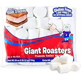 28 oz Campfire Giant Roasters Marshmallows &ndash; Extra Large for S&rsquo;Mores, Roasting &amp; Baking &ndash; Gluten Free, Fat Free, No Artificial Colors (One Bag)