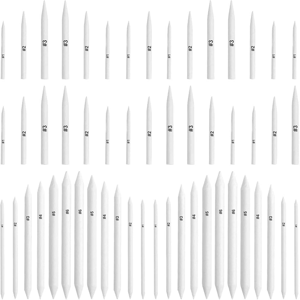 FEBSNOW 84Pcs Blending Stumps Tortillions Art Pencils Drawing Tools