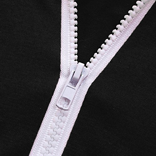 image for ZOMUSA Hot Sales Women's Sexy Sport Fitness Hoodie Long Sleeve Zip Up 