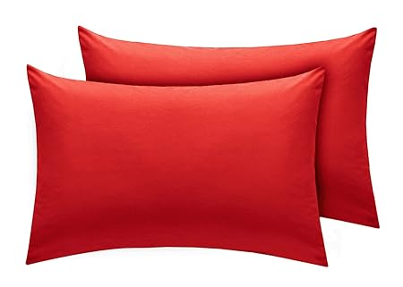 Linen Zone Easy Care Percale Quality Pair Of Pillow Case House