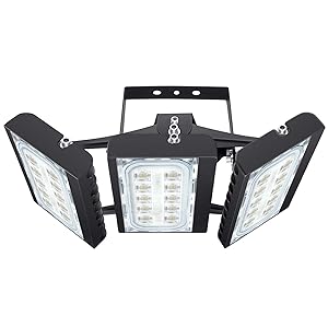 LED Flood Light Outdoor, STASUN 150W 13500lm LED Security Lights with 330°Wide Lighting Area, 3000K Warm White, OSRAM LED Chips, Adjustable Heads, Waterproof, Great for Yard, Street, Parking Lot