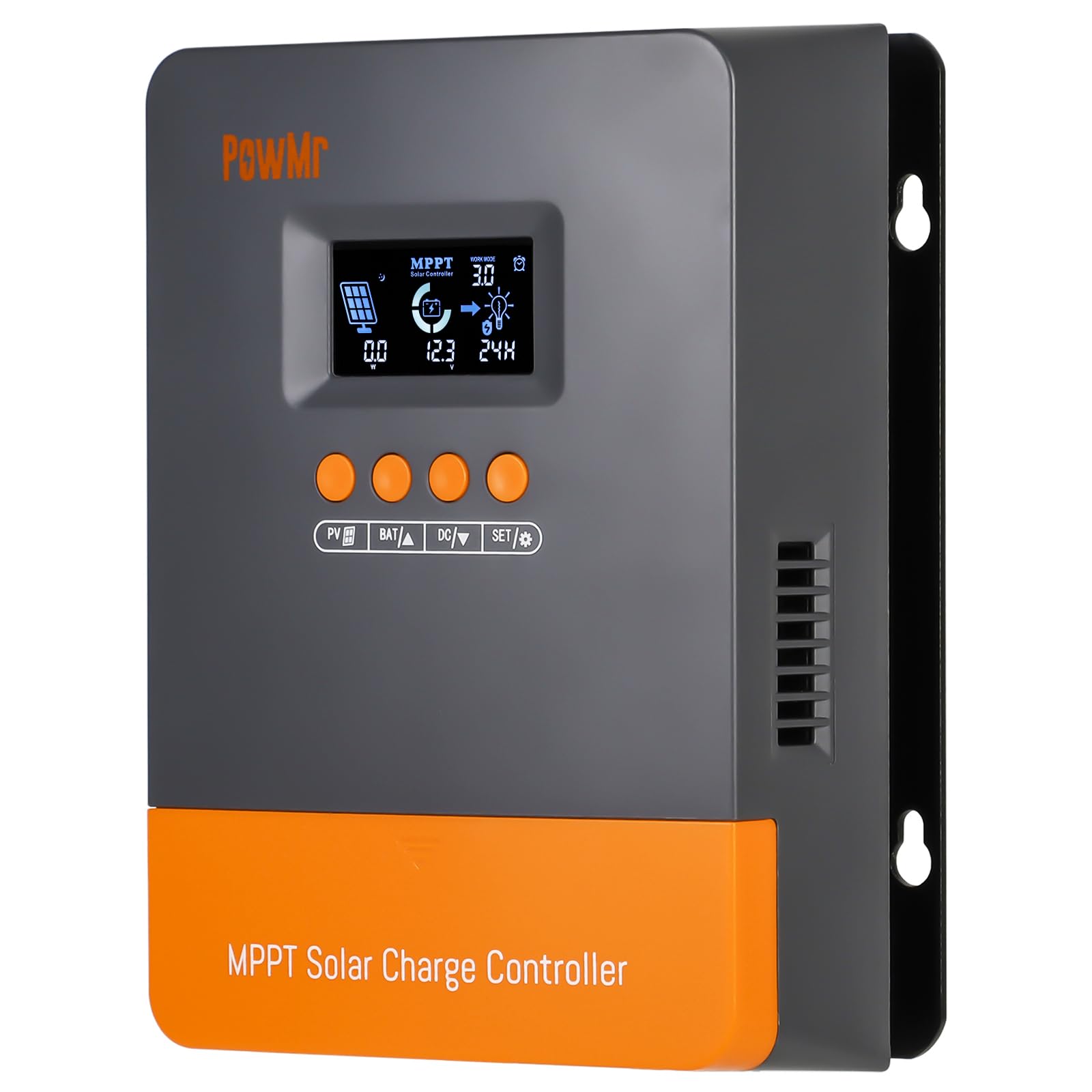 Photo 1 of PowMr MPPT 60A Solar Charge Controller 12V/24V/36V/48V Auto, Support up to 12 Solar Controller in Parallel, Charging Current Can be Set in Range of 2~60A?Parallel Version?