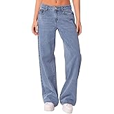 NIMIN Women's Boyfriend Jeans Straight Wide Leg Pants