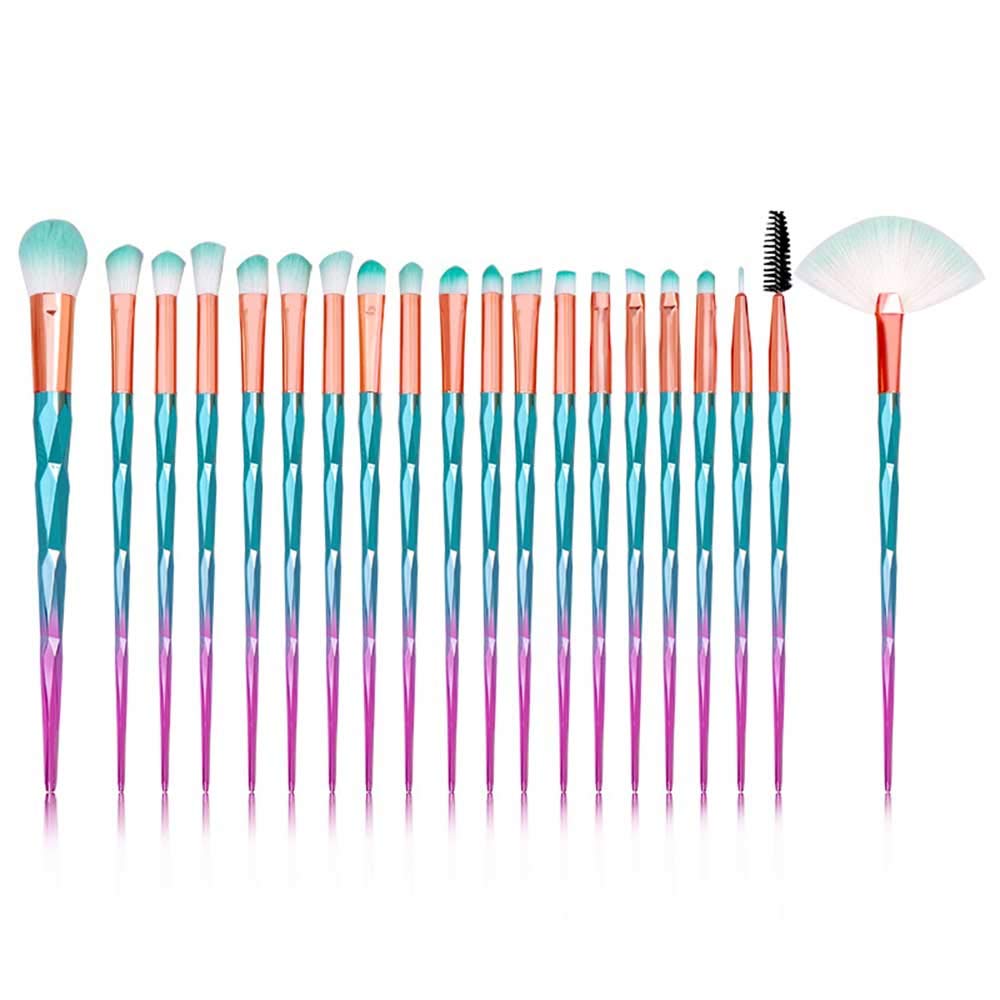Amazon Com Ljk 20 Pieces Makeup Brush Glitter Water Set