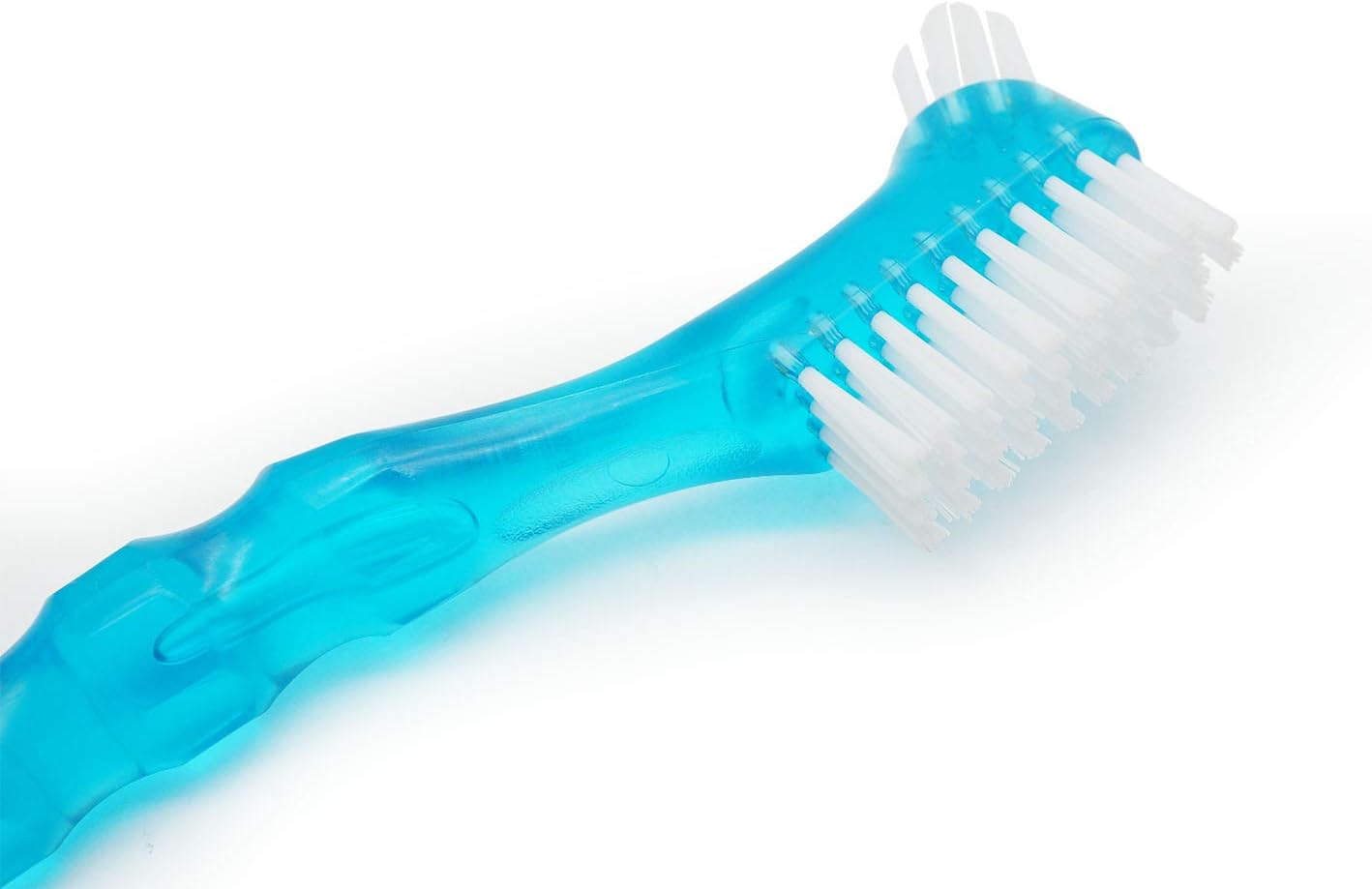 Promway Denture Brush/False Teeth Brush and Tongue Cleaner Set Carolina Blue: Health & Personal Care