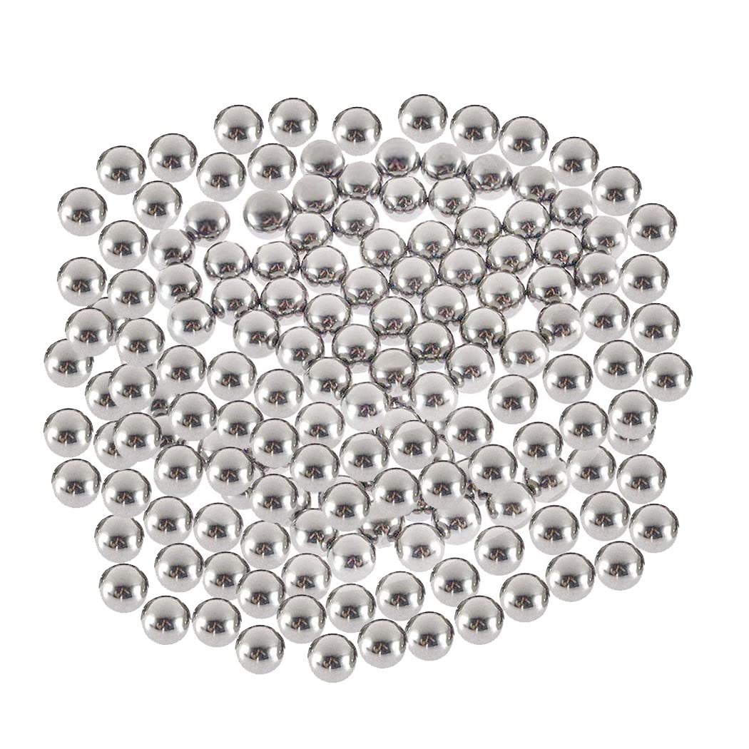 Hxiu Dia 6MM*400PCS High-Hardness Steel Balls，Steel Balls Steel Bearing Balls Slingshot Ammo for Catapult Hunting, Decoration, DIY，Outdoor Sport