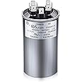 60/5 MFD uF 370/440 VAC CBB65B Dual Run Round Capacitor, UL Listed Motor Run Capacitor for Condenser Straight Cool or Heat Pump Air Conditioner Parts Replacements