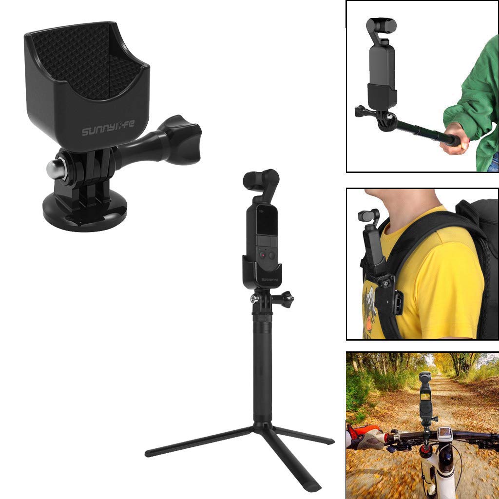 Multifunctional Extension Head for Extension Rod Tripod Bike Motorcycle Bracket Mount for DJI OSMO Pocket Camera Gimbal