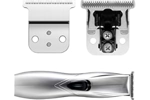 ZZYZSFUS Replacement T-Blade Set for D7/D8 Steel Blade, Compatible with Slimline Pro Li D7/D8 Hair Clipper Trimmer (Silver)