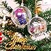 StillCool Clear Fillable Ornaments Ball, Pack of 12 Individual 60mm Craft Christmas Ornament Baubles