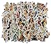 Cool Fun Vinyl Stickers Decals for Snowboard Skateboard Funny Sticker Bomb Pack (H)