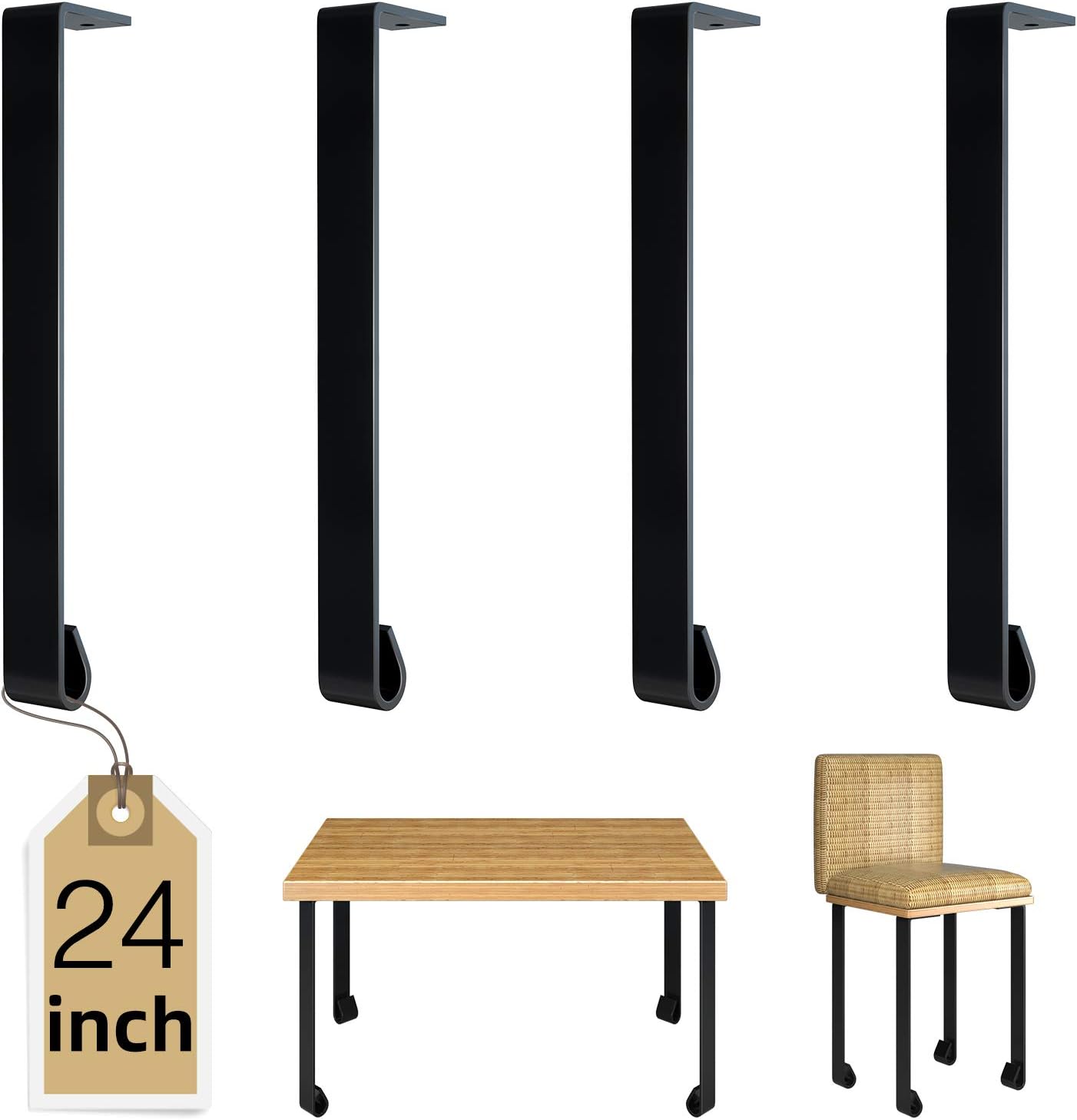 Best Steel Black Table Legs 24′
