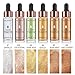 Liquid Highlighter Makeup Glow Face Contour Bronze Make Up, Waterproof Glitter Brighten Shimmer Highlighter (#1)