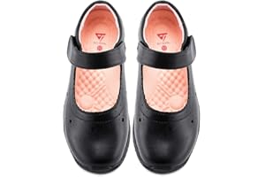 JABASIC Girls School Shoes Kids Dress Mary Jane Flats