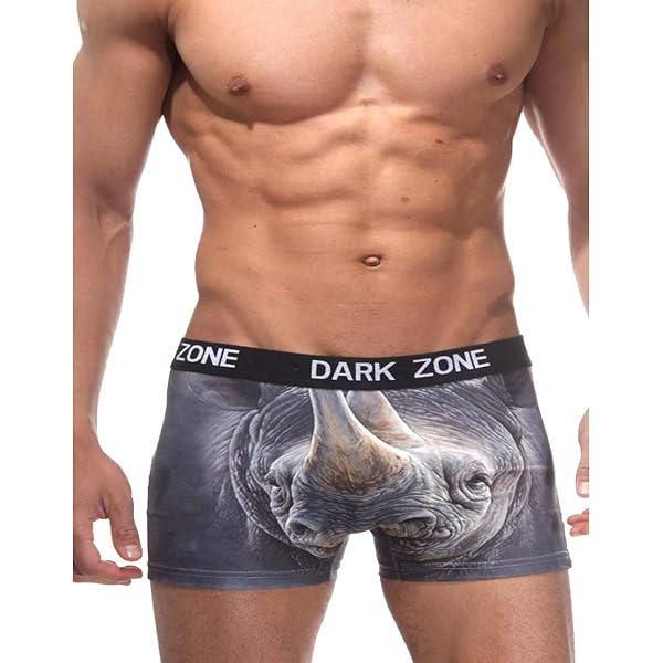 Anatolian Men’s Exotic Boxer Briefs – Darkzone Series Wild Print, Soft Stretchy Underwear