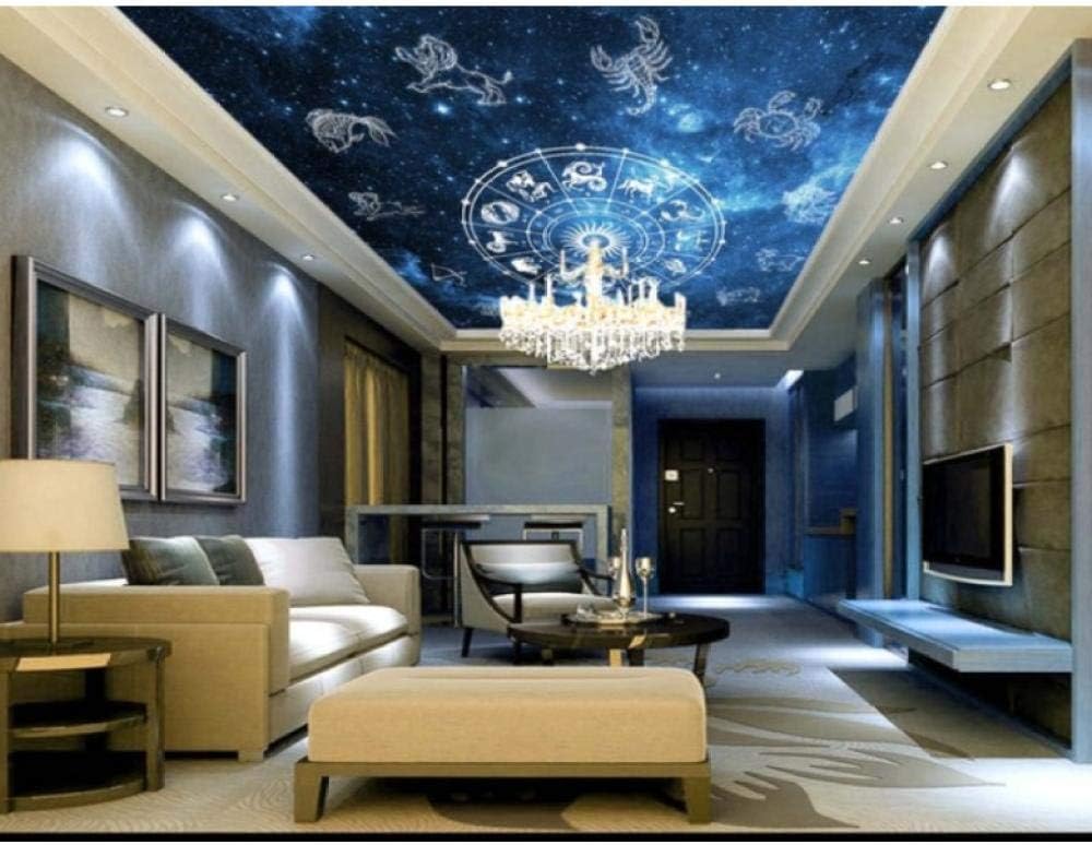 Amazon Clamsxgus 12星座天井壁画壁画リビングルーム研究寝室天井壁紙 280x0cm 壁紙