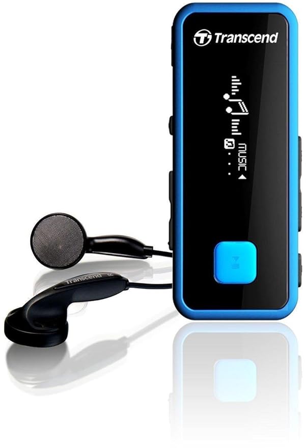 Transcend MP350 8GB Portable MP3 Player Blue Amazon.co.uk Audio & HiFi