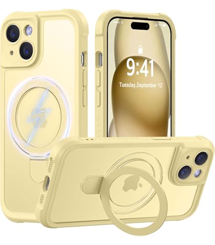 Amazon.com: JETech Magnetic Matte Case for iPhone 15, Yellow