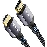 Stouchi 8K HDMI Cables 2ft 48Gbps, Ultra High Speed HDMI 2.1 FRL Braided Cord, 8K@60Hz 4K@120Hz 144Hz, eARC, HDCP 2.2 & 2.3, 