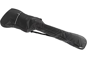 RASTKY Electric Bass Guitar Gig Bag Thickened Waterproof for Travel and Outdoor Performances, Black Oxford Cloth Material