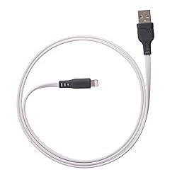 Ventev FC6-WHT256527 6 ft. Chargesync Flat USB A to