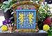 & Flower The Miniature Magical Fairy Garden Gnome Home Door (with Hand Painted Flowers, Vines, Stars, Hearts, Care and Cuteness)