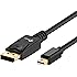 Mini DP to DP Cable, Rankie 6FT Gold Plated Mini DisplayPort to DisplayPort Cable 2K Resolution Ready (Black) - R1105