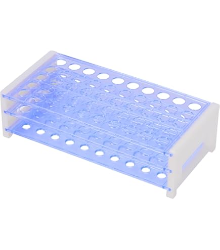 Boîte De Rangement Pour Tubes à Essai 100 Trous - Organisateur Labo Plastique Vert - 8