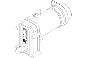 LIPPERT COMPONENTS power gear Motor Assembly with Pin - Double Shaft (High Torque) - Replacement Part for RV Slide-Outs - Easy DIY Installation - Ideal for Getting Your RV's Slide-Out Back in Operation — 386322