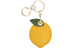 AirTag Leather Keychain Holder Case,Anti-Scratch Apple Air Tag Cover with Key Ring,Protective GPS Tracker Case for Wallet Key
