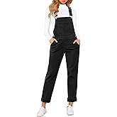 LookbookStore Womens Overalls Corduroy Bib Adjustable Straps Fashion Jumpsuit Overall for Women with Pocket