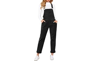 LookbookStore Womens Overalls Corduroy Bib Adjustable Straps Fashion Jumpsuit Overall for Women with Pocket