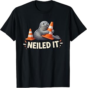 Neil The Seal Neiled It Funny Elephant Tee T-Shirt