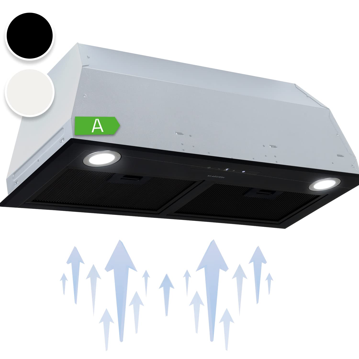 Klarstein-Campana-Extractora-Empotrable-l-Bajo-Consumo-200W-Extraccion-600mh-725cm-Ancho-l-Campanas-Extractoras