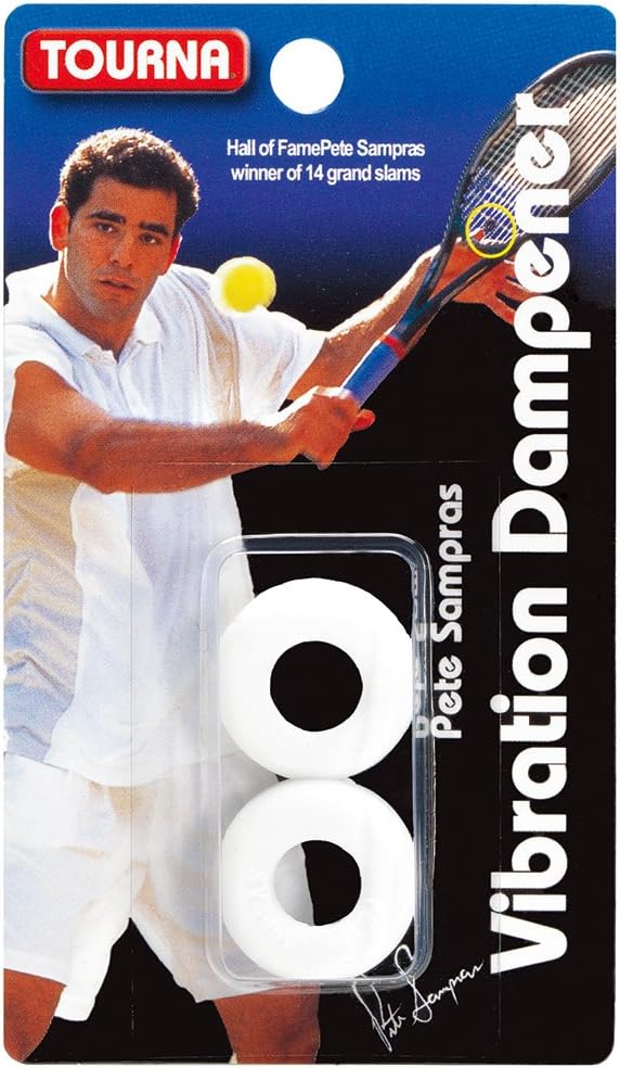 Tourna Unique Sampras Dampener (Black/Red) : Tennis Racket Grips : Sports & Outdoors