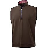 M MAELREG Men's Golf Vest Dry Fit Moisture Wicking Performance Sports Sleeveless Mens Lightweight Vest Pullover Quarter Zip