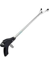 Vive Suction Cup Reacher Grabber - 32" Heavy Duty Mobility Grip Hand Aid - Handle Tool Light Bulb Remover, iPad Pickup, Long Handled Trash Litter Picker, Garbage Garden Nabber Extender - Handicap Arm