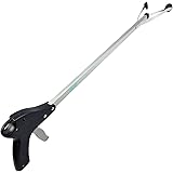 Reacher Grabber by VIVE - Suction Cup Grip - 32" Heavy Duty Mobility Aid - Tool for Light Bulb Remover, iPad Pick Up, Litter Picker, Trash / Garbage, Garden Nabber, Long Extender