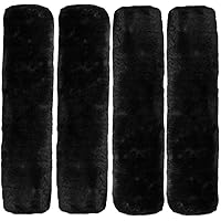 Forala 4pcs/Pack Car Seatbelt Pads Soft Faux Wool Plush Shoulder Strap Belt Covers Harness Protector for Cars/Bags…