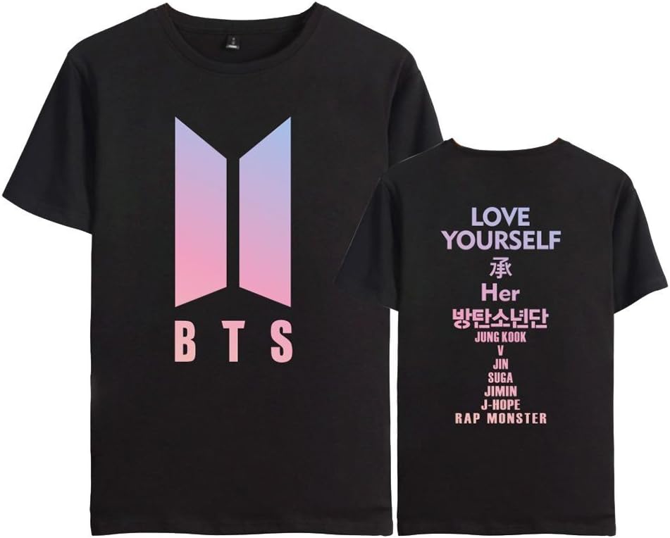 Kpop BTS Love Yourself Her Shirts SUGA Jimin Rap Monster Unisex T-Shirt Tee