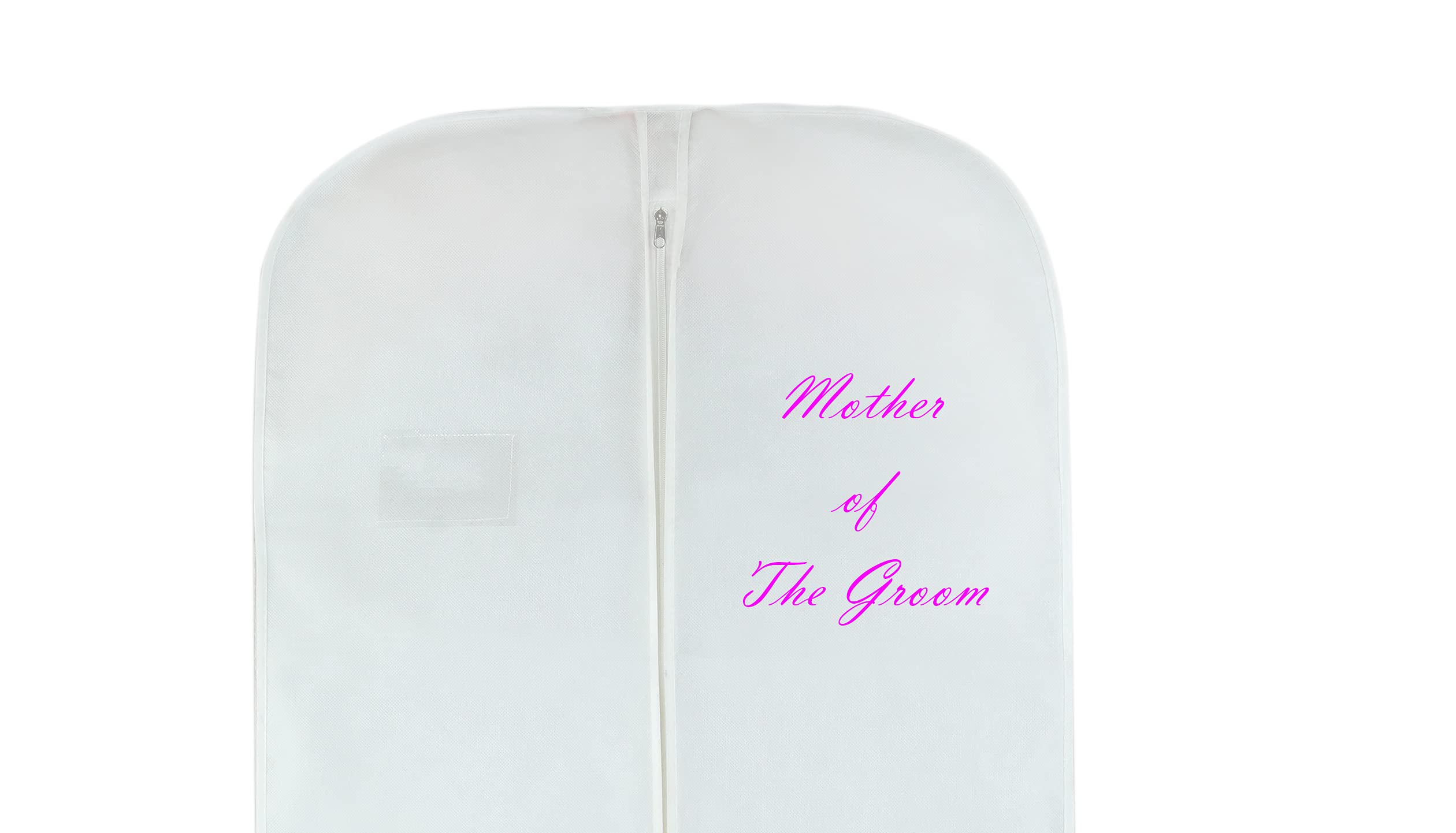 Wedding Dress Bag | Bridesmaid Mother of The Bride Maid of Honour Dress Cover Bag | Long Dress Bags Covers 72 inch | Dress Covers Garment Bags full Length Cover Bag (Mother of The Groom)