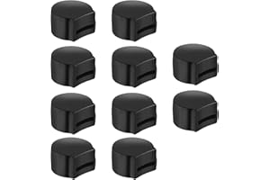 Canomo Pack of 10 Comfortable Rubber Clarinet Thumb Rest Cushion Protector, Black