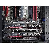 Gemini Graphics Card Brace. One Dual and Single Video Card Compatible Brace. Powder Coated Steel GPU brace. Custom Gaming PC Case mod.