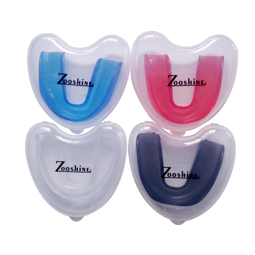Zooshine 4 Sets Moldable Mouth Guards Box Package for Basketball,Boxing