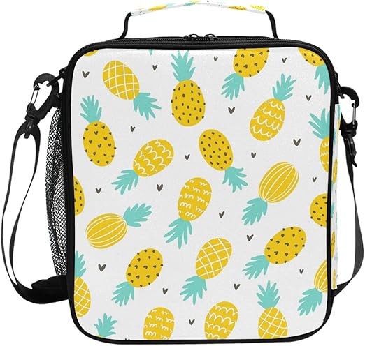 yellow insulated lunch bag