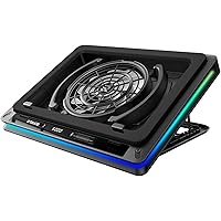 Laptop Cooling Pad,Laptop Cooler with Powerful Turbofan,Gaming Laptop Cooler Radiator,Cooling Pad Suitable Laptop,Touch Contr