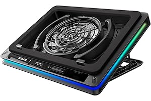 Laptop Cooling Pad,Laptop Cooler with Powerful Turbofan,Gaming Laptop Cooler Radiator,Cooling Pad Suitable Laptop,Touch Contr