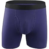 AYOSUSH Mens Underwear Boxer Briefs for Men Black